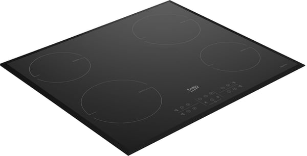 Beko HII64205MTB, Musta, Kiinteä, 58 cm, Keittoalueinduktioliesi, Lasi, 4 alue(tta)