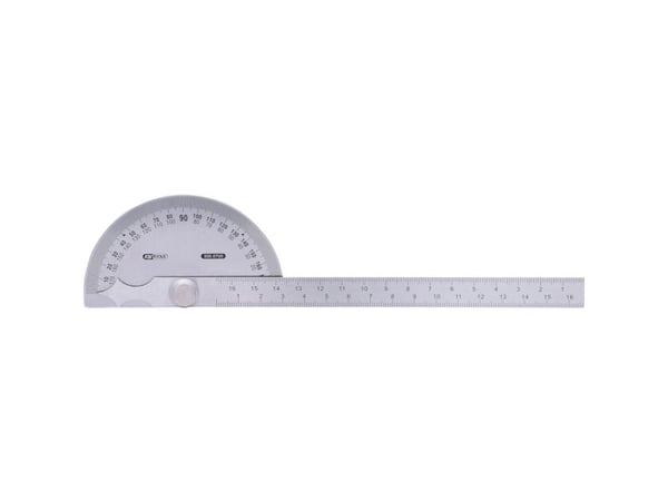KS Tools 300.0700, Puoliympyrä, Ruostumaton teräs, Matta, Ruostumaton teräs, 0 - 180°, 220 mm