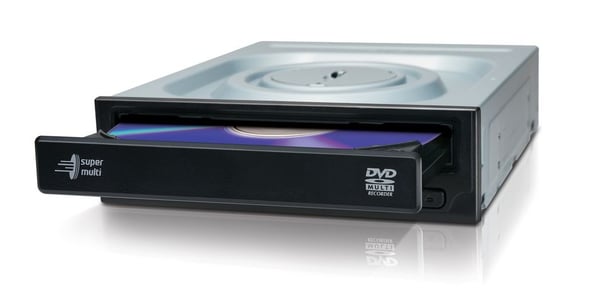 LG GH24NSD5 intern DVD-brännare, SATA, 5,25", svart