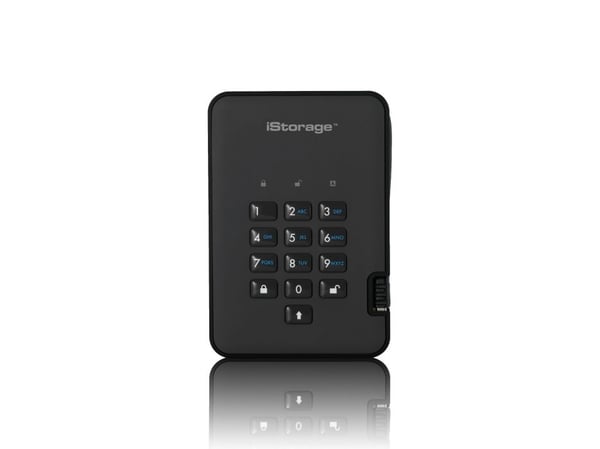 IStorage diskAshur2 128 GB ekstern SSD svart (IS-DA2-256-SSD-128-B)
