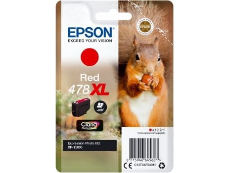 Epson 478XL - 10.2 ml - hög kapacitet - röd - original - bläckpatron - för Expression Home HD XP-15000