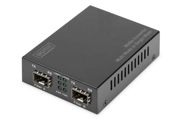 DIGITUS Professional DN-82133 - Medieomformer - 1GbE - 1000Base-X, 100Base-X - SFP (mini-GBIC) / SFP (mini-GBIC) - 850 nm / 1310 nm / 1550 nm