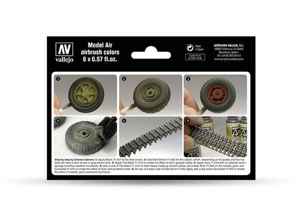 Vallejo AFV - Wheels, Tracks 6x17