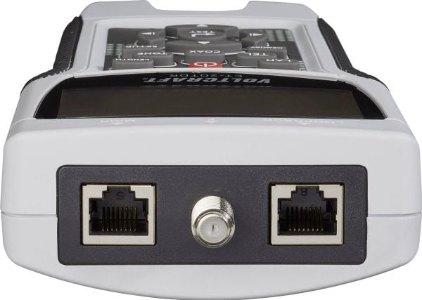 Kaapelitesteri CT-20TDR VOLTCRAFT CT-20TDR Soveltuu... Suojatut/suojaamattomat kaapelit, CAT3, CAT4, CAT5, CAT5E, CAT6, koaksiaalikaapelit