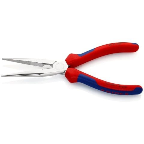 KNIPEX Litteät pyöreäkärkiset pihdit leikkuureunalla 200 mm, SB-pakattuina