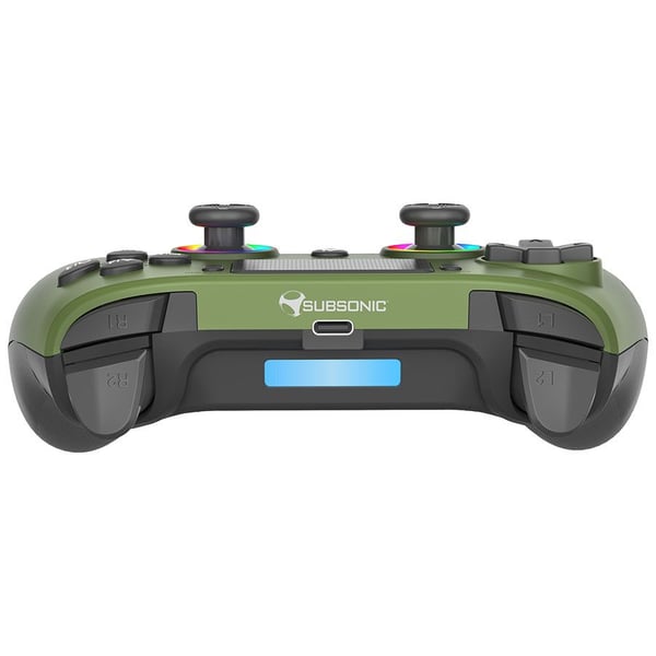 Subsonic SA5716-3, Gamepad, PC, PlayStation 5, D-måtte, Hjemknap, Knappen Indstillinger, Knappen Del, Analog/digital, Flerfarvet, Trådløs