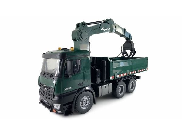 Amewi Arocs 22568 radiostyrd kranbil 1:14 med tippflak 1200 mAh, grön