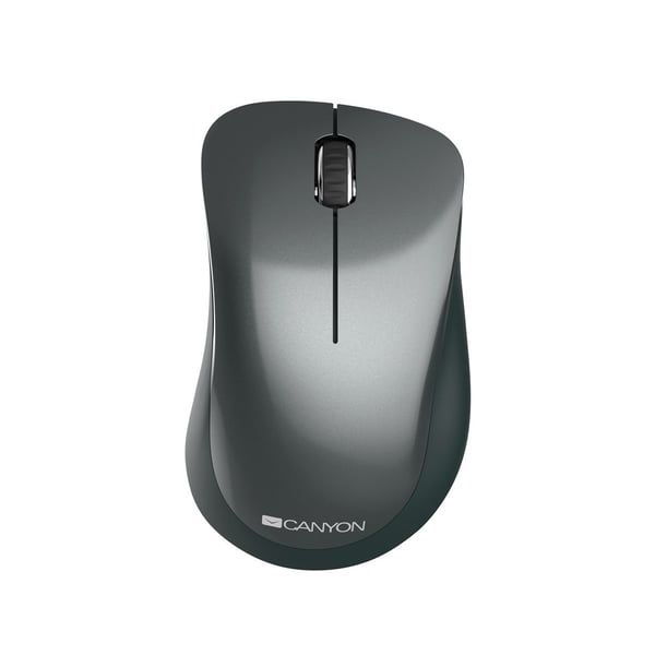 Canyon MW-11 - Mus - høyrehendt - optisk - 3 knapper - trådløs - 2.4 GHz - USB trådløs mottaker - svart