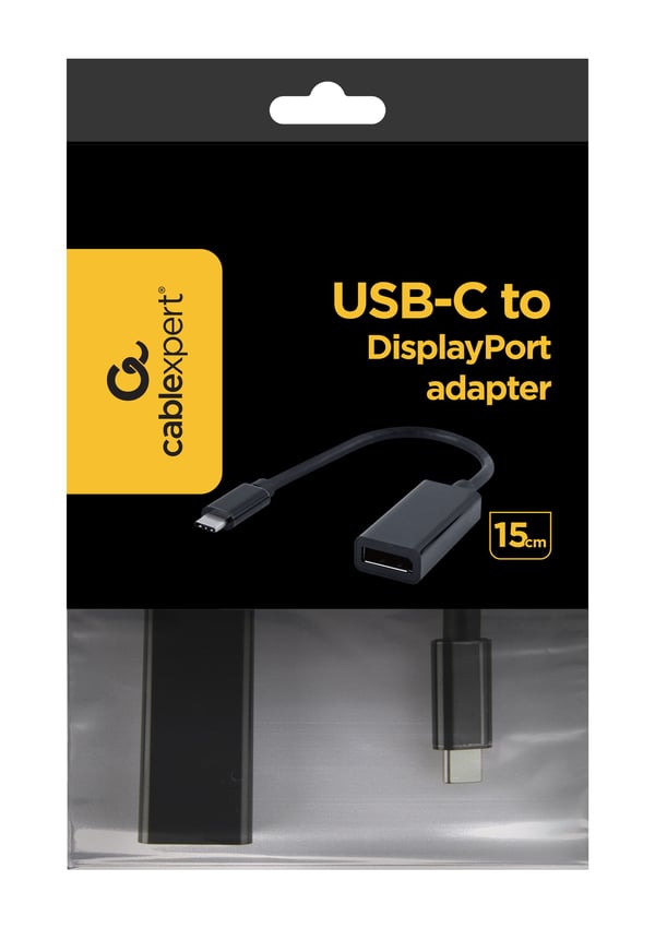 Cablexpert A-CM-DPF-01 - USB-/DisplayPort-adapter - DisplayPort (hona) till USB-C (hane) - USB 3.1 - 15 cm - stöd för 4K