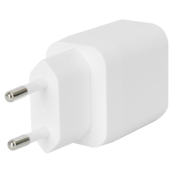 DELTACO Wall Charger - Strømadapter - 25 watt - PD/PPS (24 pin USB-C) - hvit