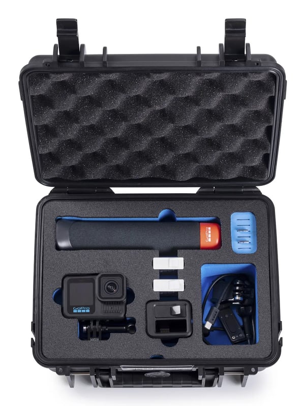 B&W Cases PP.41.GoPro13, Kova kotelo, musta, Polypropeeni (PP), Vaahto, Yksivärinen, 4100 L