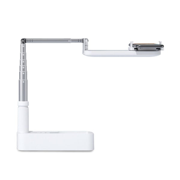 4smarts Selfie Stand LoomiPod Folg, Smarttelefon, Hvit, Alle merker, ABS, Aluminium, Polykarbonat (PC), 360°, 1000 mAh