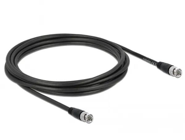 Delock - Videokabel - BNC hann til BNC hann - 3 m - koaksial - svart