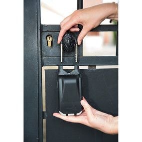 MASTER LOCK 5420EURD, Bärbart kassaskåp, Grå, Kombinationslås, Metall, nyckel, 72 mm