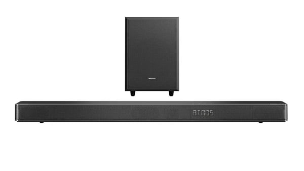 Hisense AX3120G - Lydplankesystem - 3.1.2-kanal - trådløs - Bluetooth - svart