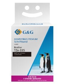 G&G TZe-band kompatibelt med Brother TZe-335