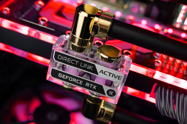 EK Water Blocks 3831109903445, Tilkoblingsterminal, Akryl, Gjennomsiktig, 1/4", EK-Quantum Vector² Strix/TUF RTX 4080 ABP set, EK-Quantum Vector² S...