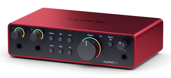 Focusrite Scarlett 2i2 4th Gen lydkort USB-C