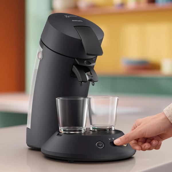 Philips Senseo Original Plus CSA210 - Kaffemaskin - 1 bar - mørkesvart