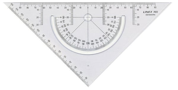 Linex 2622, Trekant, Gjennomsiktig, Styrenakrylonitril (SAN), 2 mm, 1 stykker