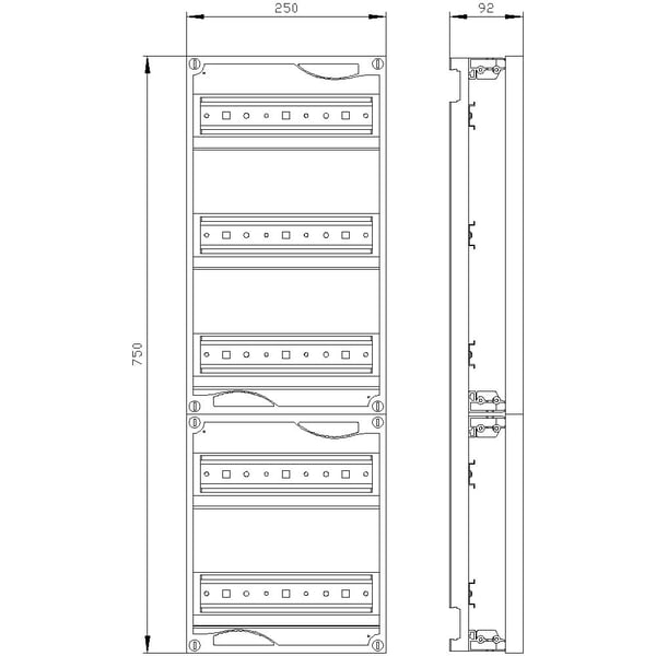 Siemens 8GK40515KK11 Pika-asennussarja