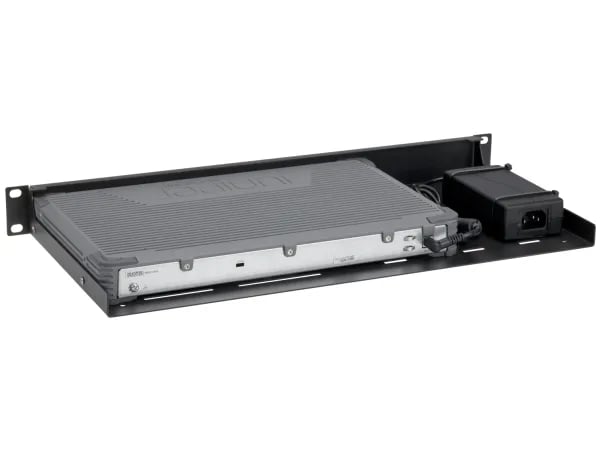 Rackmount.IT RM-JN-T1 - Monteringssett for nettverksenhet - rackmonterbar - signal svart - 1U - 19" - for Juniper Networks SRX300 Services Gateway