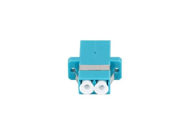 Lanberg - Nätverkskort - LC/UPC-multiläge (hona) till LC/UPC-multiläge (hona) - fiberoptisk - duplex - 50/125 mikron - OM3 - turkos, vit