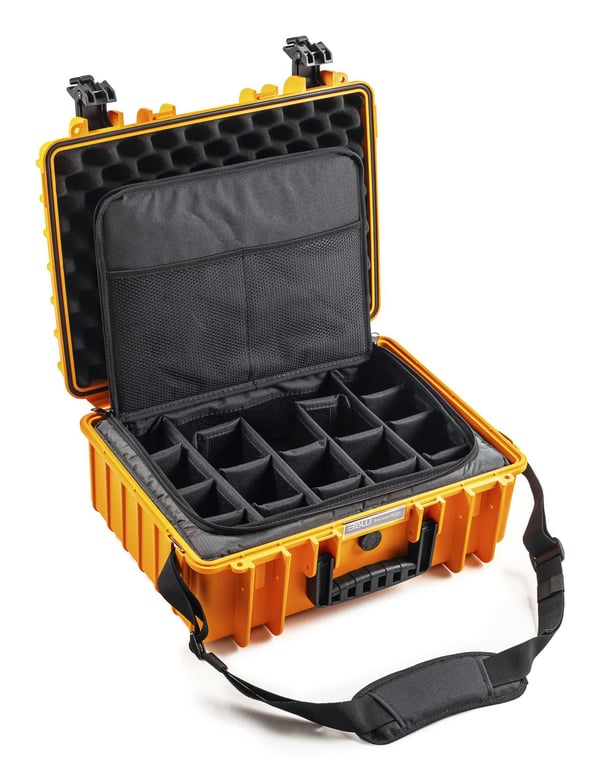 B&W Cases PP.221.TEX, Hårt fodral, Orange, Polypropylen (PP), Monokromatiskt, 21,1 l, -30 - 80 ° C