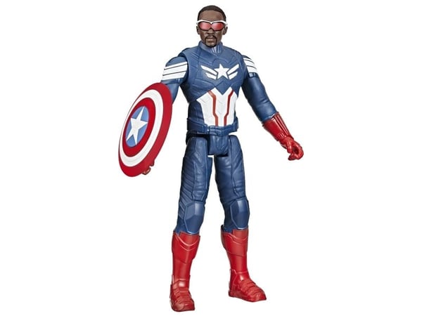 Marvel Studios Captain America Brave New World Titan Hero Series Captain America, 4 År, Superhjältar, Akrylnitrilbutadienstyren (ABS), Polyvinylklo...