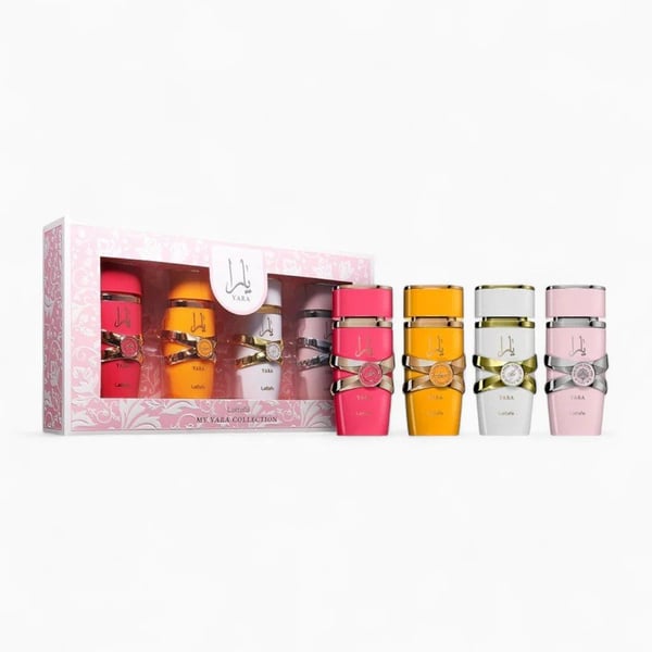 Lattafa Yara EDP 25 ml + Yara Candy EDP 25 ml + Yara Moi EDP 25 ml + Yara Tous EDP 25 ml