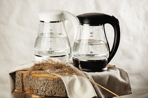 Adler AD 1274 B, 1,7 l, 2200 W, Svart, Transparent, Glas, Vattennivå indikator