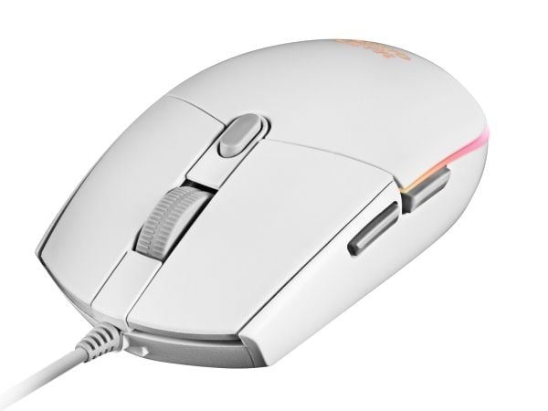 Mars Gaming MMG, Oikeakätinen, Optinen, USB A-tyyppi, 3200 DPI, Valkoinen