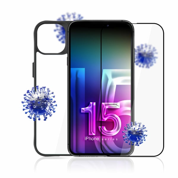 3MK-deksel + glassskjerm + linse for iPhone 15 Plus 3mk Comfort Set 4-i-1-deksel linsetemperert