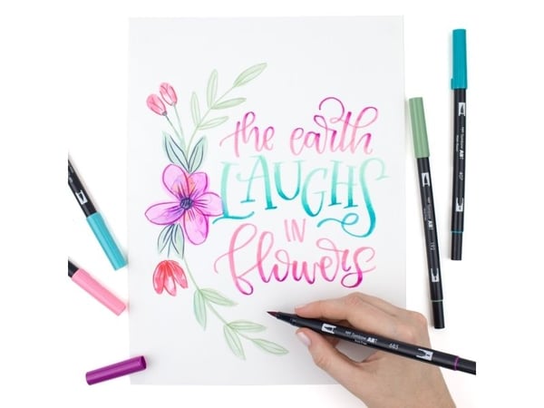 Marker Tombow ABT Dual Brush 12P-4 Portrait colours (12 stk.)