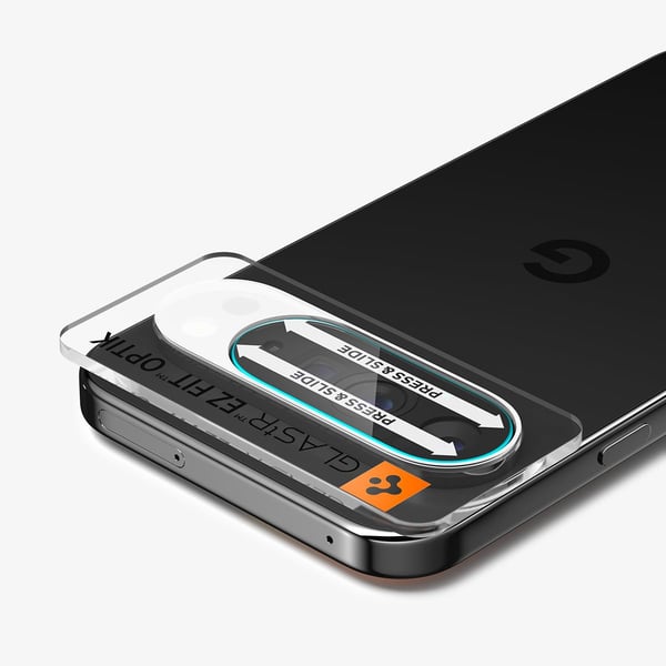 Spigen Optik EZ Fit, Google, Pixel 10, Dammresistent, Reptålig, Transparent, 2 styck