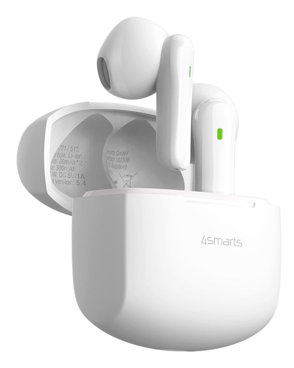 4smarts SkyBuds Air, True Wireless Stereo (TWS), Puhelut/Musiikki/Urheilu/Päivittäinen, 40 g, Kuulokkeet, Valkoinen