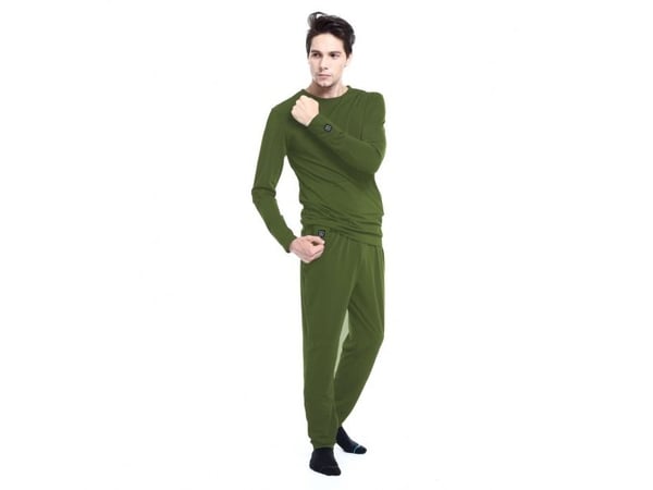 Glovii GP1CM, Pitkät alushousut, Unisex, Vihreä, M, EUE, Yksivärinen