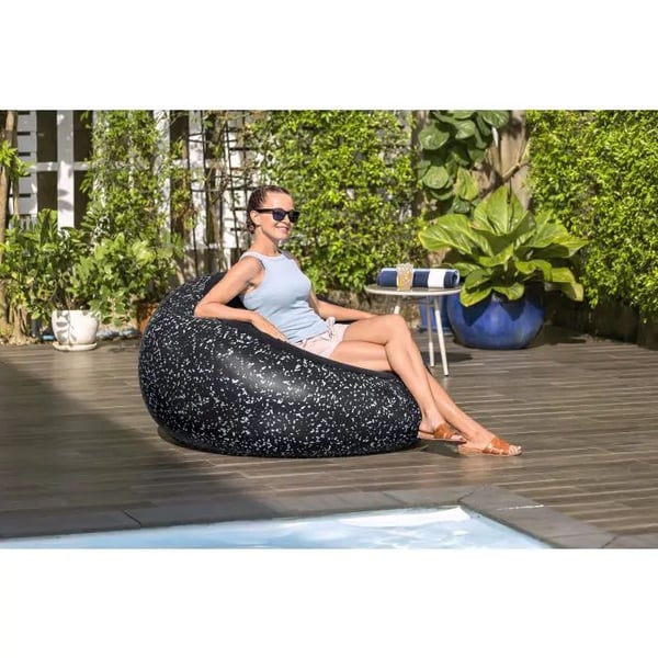 Bestway ''Inflate-A-Chair'' Oppustelig Stol 112 x 122 x 66 cm, Sort
