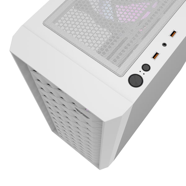 Darkflash DK351 datamaskindeksel + 4 vifter (hvit)