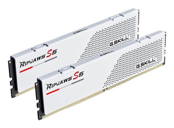 G.Skill Ripjaws S5 - DDR5 - sett - 48 GB: 2 x 24 GB - DIMM 288-pin lav profil - 6000 MT/s / PC5-24000 - CL30 - 1.35 V - ikke-bufret - on-die ECC - ...