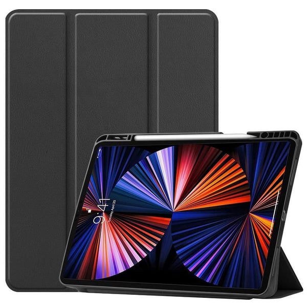 CoreParts - Lommebok for nettbrett - tri-fold caster, built-in pen holder, auto-wake function - termoplast-polyuretan (TPU) - svart - for Apple 12....