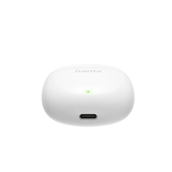 Hama Action One, True Wireless Stereo (TWS), Samtaler/musikk, 20 - 20000 Hz, 34 g, Hodesett, Hvit