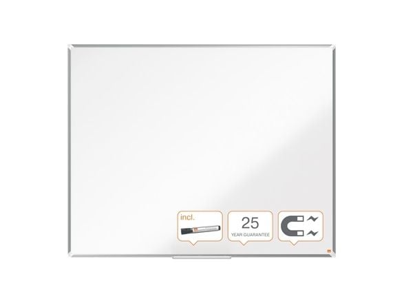 Nobo Premium Plus emaljert magnetisk whiteboardtavle 150x120cm Hvit