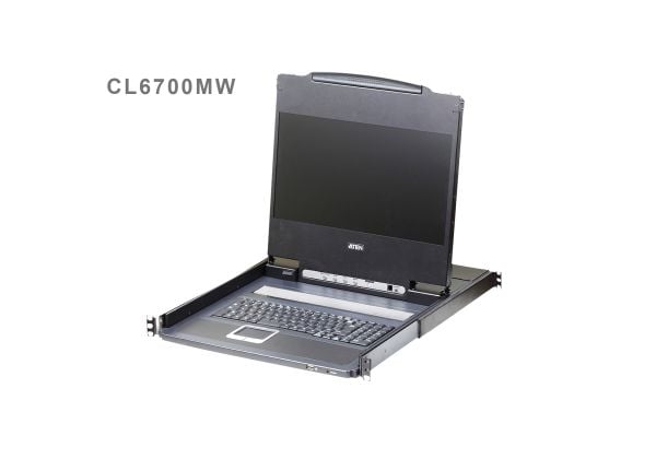 ATEN CL6700MW - KVM-konsol - USB - kan monteras i rack - 1280 x 1024 Full HD (1080p) - 1U