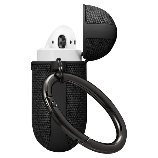 Spigen Urban Fit, Laatikko, Apple, Polypropeenikarbonaatti (PPC), Tekstiili, Musta, Naarmuuntumaton, Iskun kestävä, Iskun kestävä