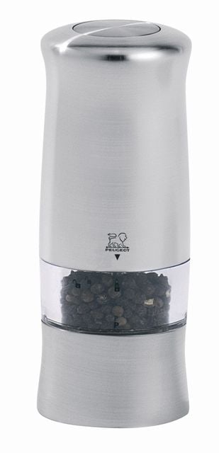 Peugeot Zeli, Pepperkvern, Rustfritt stål, Akrylonitril-butadien-styren (ABS), Pepper, 140 mm