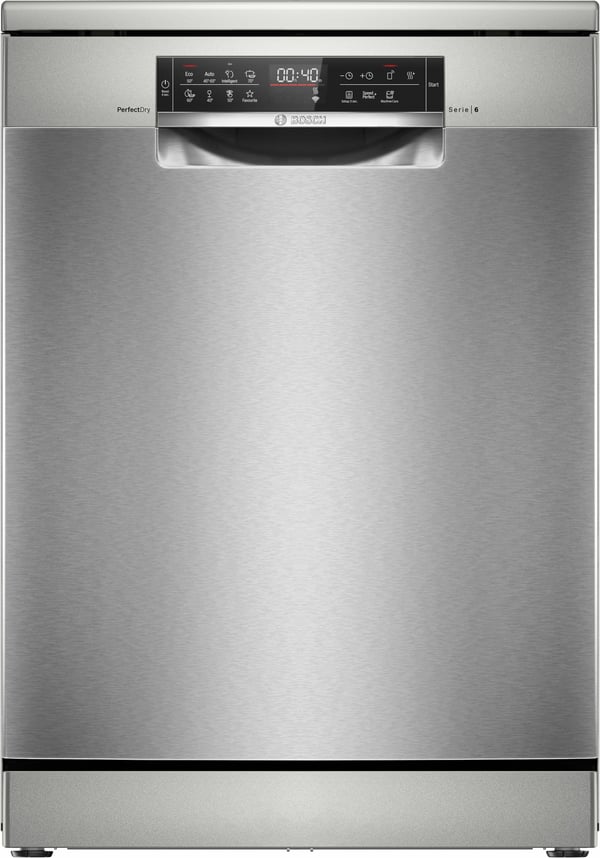 Bosch Serie | 6 SMS6ZCI16E - Oppvaskmaskin - Wi-Fi - høyde: 81.5 cm - børstet stål