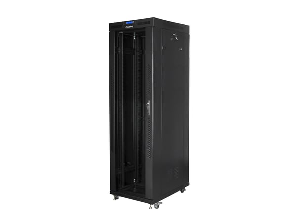 Lanberg skap 19" STÅENDE RACKSKAP 42U 800X800 SORT LANBERG (FLAT PAKKE) (FF01-8842-12B)
