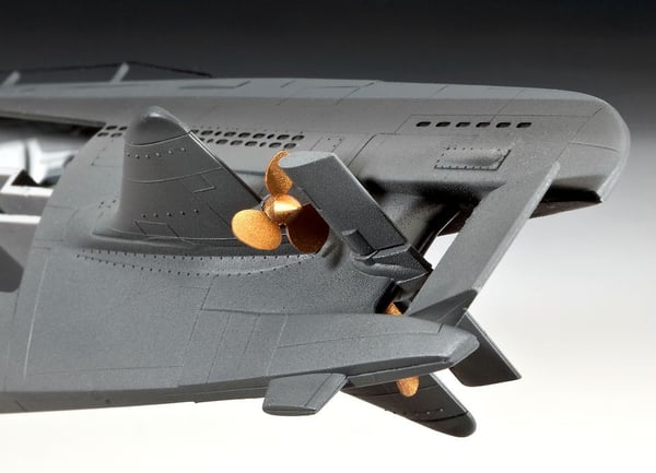 Revell U-Boot Typ XXI U 2540 &Interieur, Ubåtmodell, Monteringssett, 1:144, U-Boot Typ XXI, Alle kjønn, Plast