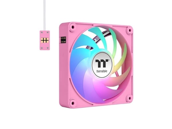 Thermaltake CT140 EX ARGB, Ilmanjäähdytin, 14 cm, 500 RPM, 1800 RPM, Vaaleanpunainen